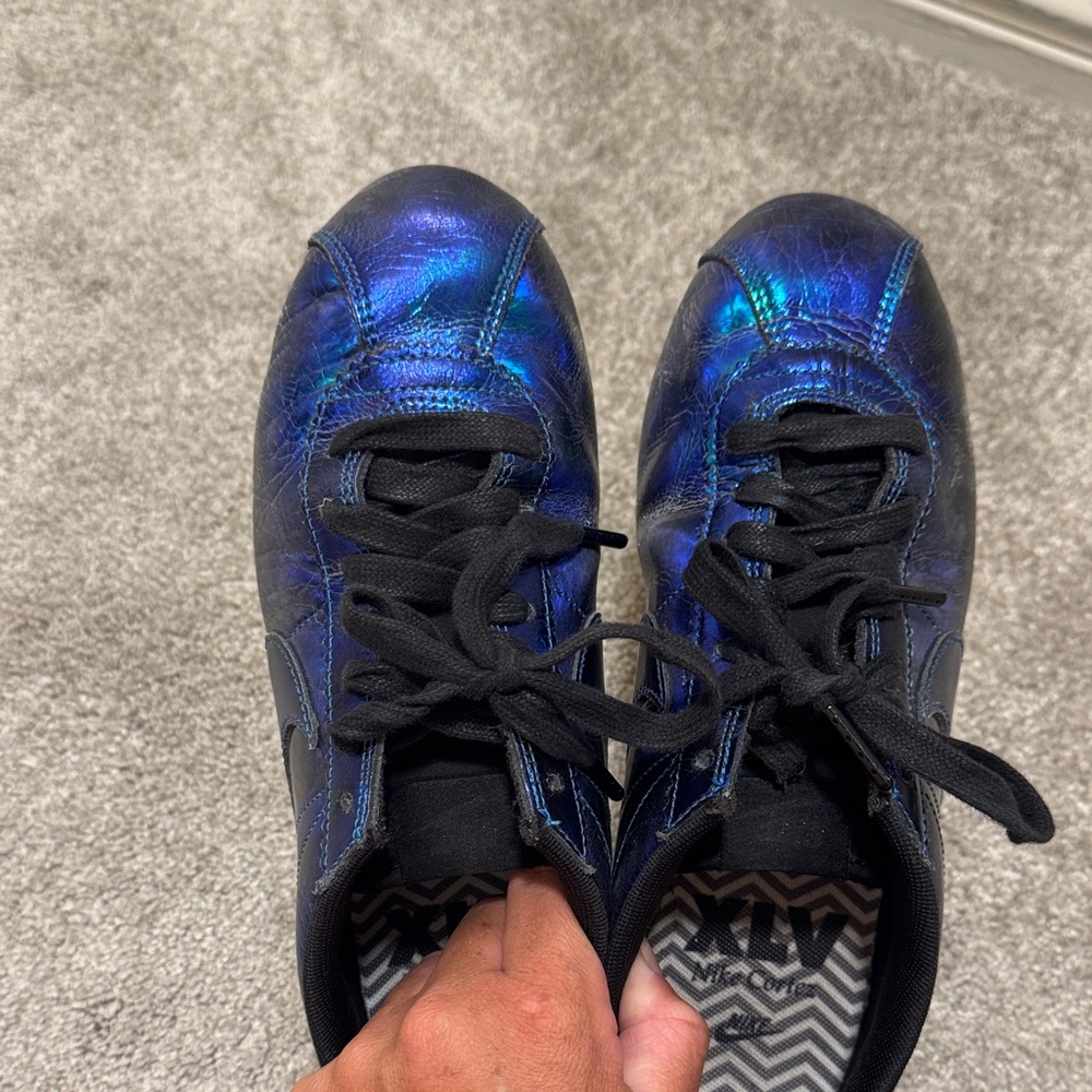 Nike Cortez Iridescent Blue Sneakers - Picture 15 of 15